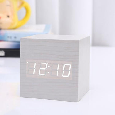 Modern Digital Wood Clock - PeekWise
